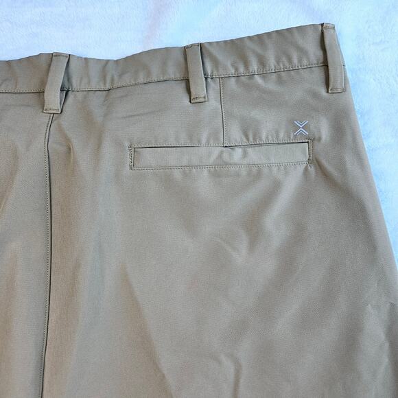 🦃 Mens Xersion Woven Golf Shorts 9" Short Size 40 Tan - Picture 6 of 6